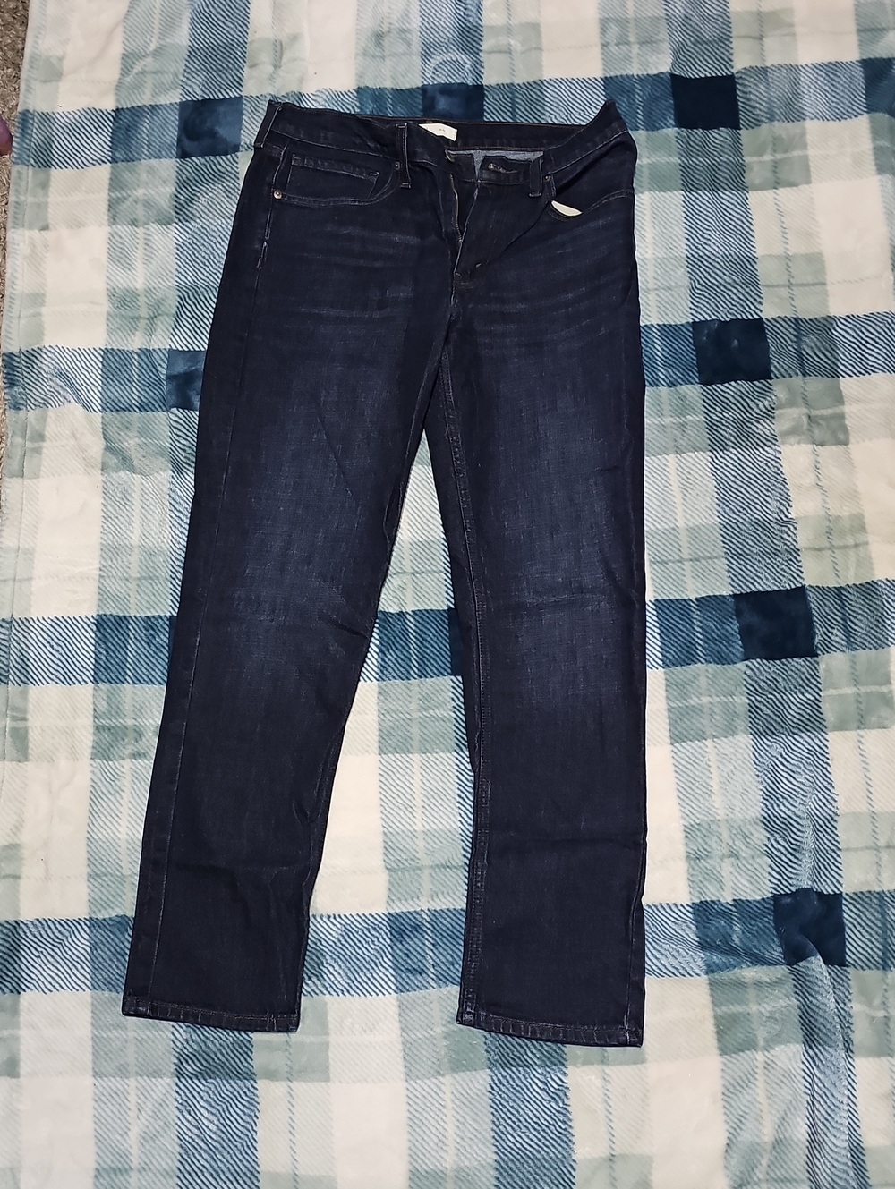 Levi's Dark Blue Straight-Leg Women's Jeans